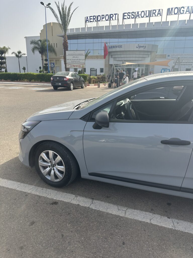Clio 5 car rental with free delivery at Essaouira Airport